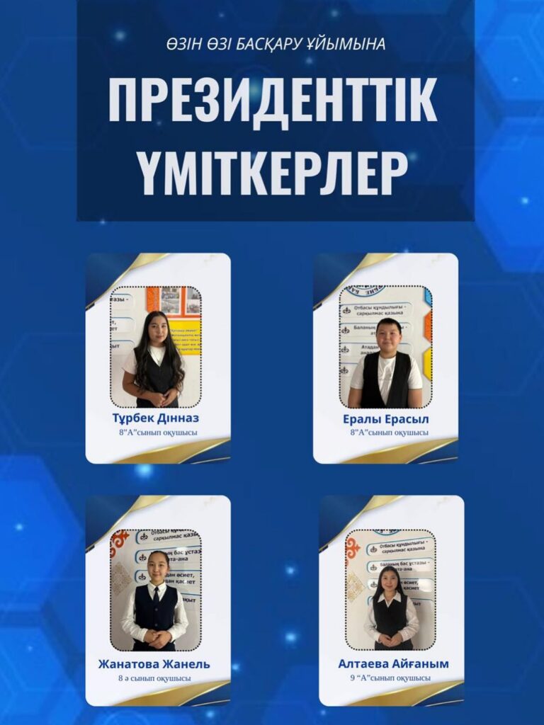 Өзін-өзі басқару ұйымының президент сайлауының үміткерлері. Арнайы комиссия мүшелері құрылып,…